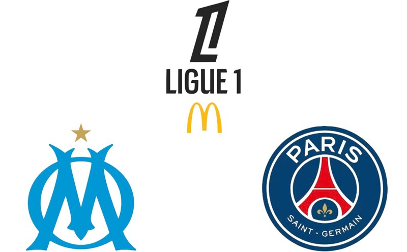 Marseille face PSG in Ligue 1. Graphics: Van An