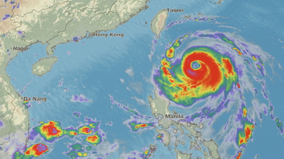 Huong di vao Bien Dong cua sieu bao Ragasa. Anh: CNN Weather