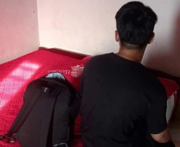 Tue Tinh Commune Police promptly identified the address and brought C. home safely. Photo: Hai Phong City Police