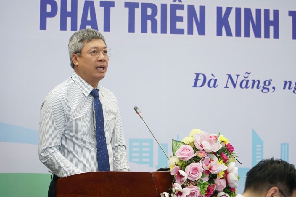 Ong Ho Quang Buu - Pho Chu tich UBND TP Da Nang cho rang phat trien kinh te so khong chi la nhiem vu chien luoc de nang cao nang luc canh tranh, ma con la chia khoa de xay dung thanh pho thong minh, sang tao, dang song va ben vung. Anh: Tran Thi