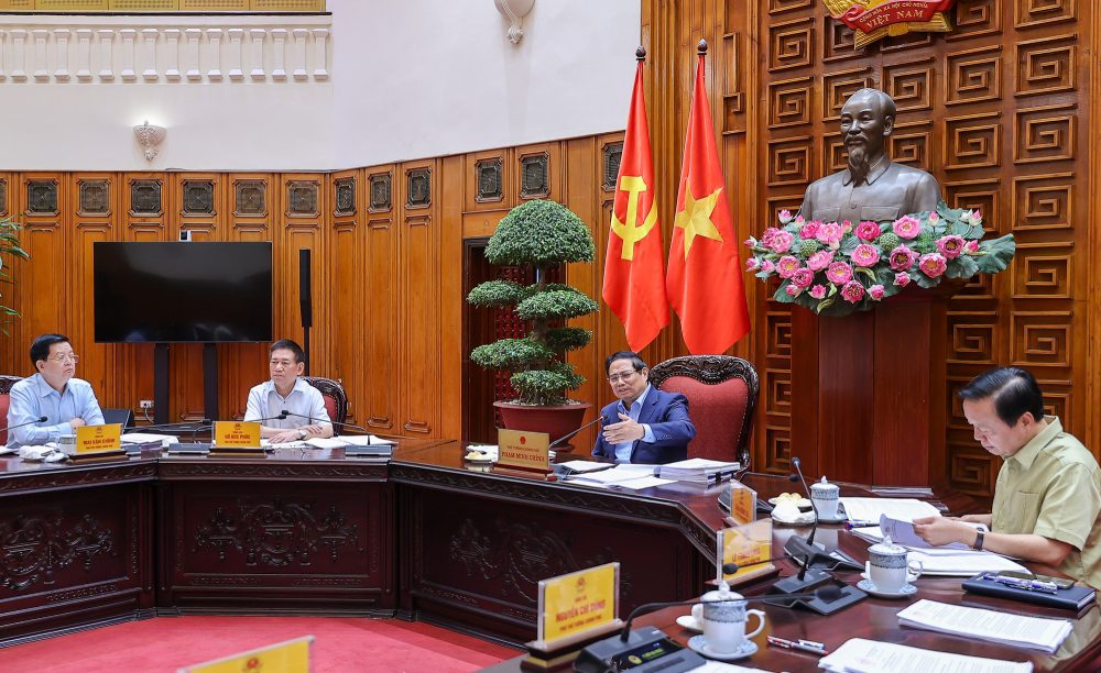 Quang canh cuoc hop. Anh: VGP