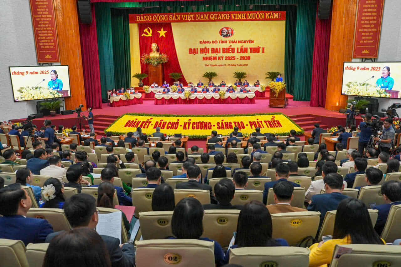 Toan canh Dai hoi dai bieu Dang bo tinh Thai Nguyen. Anh: Dang Vu