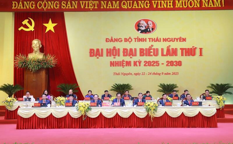 The 1st Thai Nguyen Provincial Party Congress, term 2025 - 2030. Photo: Dang Vu