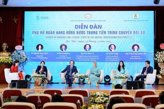 As well as the Workshop "Female Bankers integrate with the digital transformation process", the online contest "WOWbank - Women of Wonder" in 2025 will affirm the role of women in the banking industry. Photo: NHDNH