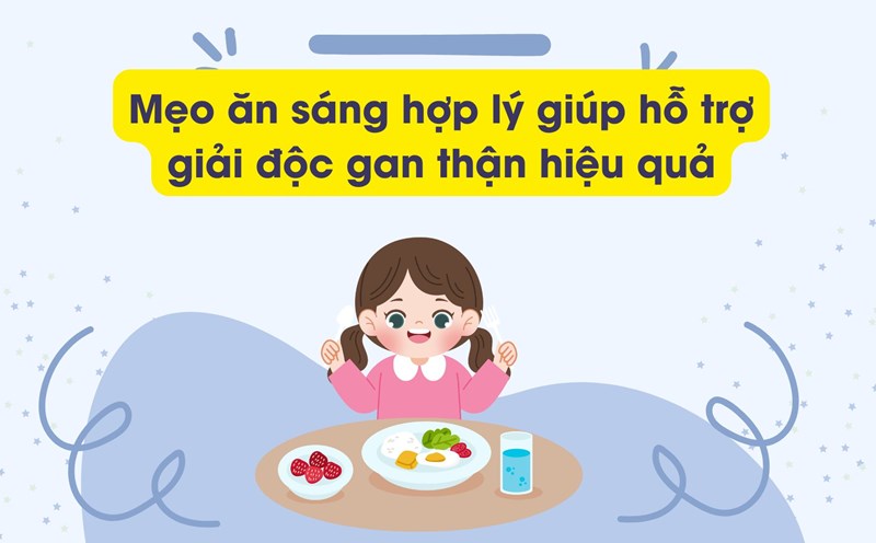 A breakfast with fiber from cereals or fruits helps the body support effective liver and kidney detoxification. Graphic photo: Huong Son