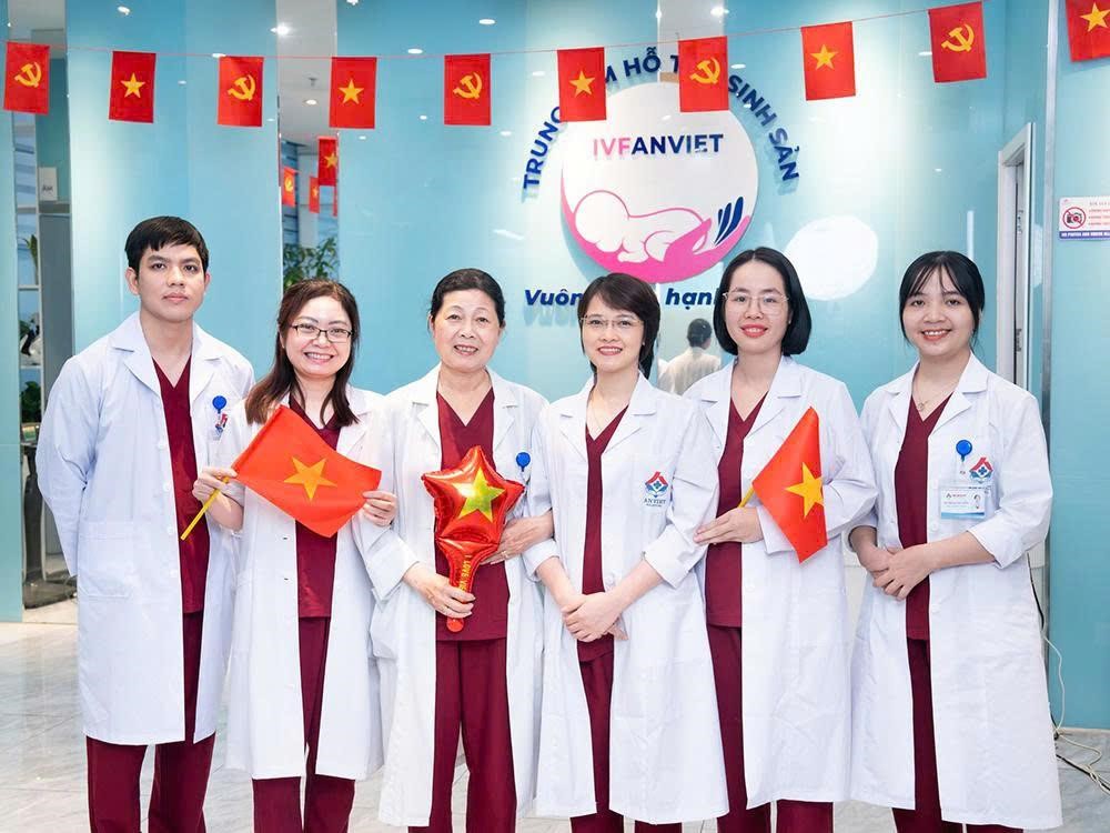 Doi ngu bac si giau kinh nghiem tai Trung tam HTSS IVF An Viet. Anh:  IVF An Viet