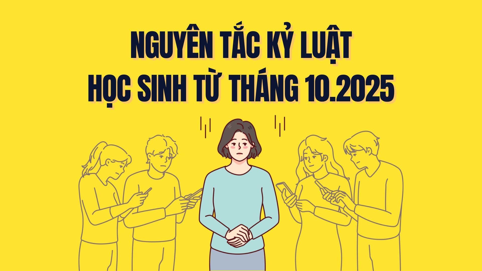 Principes de discipline scolaire a partir d'octobre 2025. Graphique : Tra My