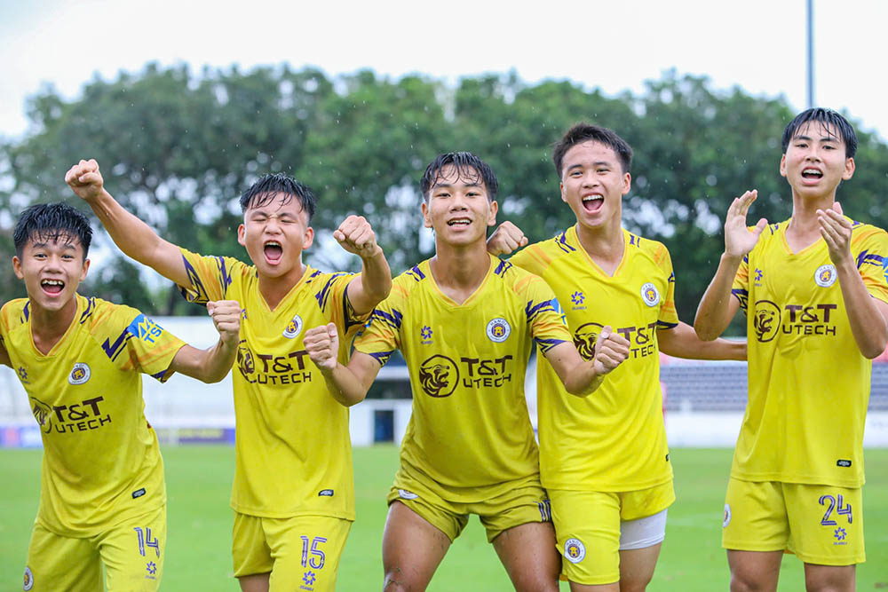 U17 Ha Noi tan dung tot co hoi truoc U17 PVF-CAND. Anh: VFF