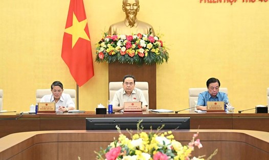 Hôm nay, Ủy ban Thường vụ Quốc hội cho ý kiến về dự án Luật Bảo vệ bí mật nhà nước (sửa đổi). Ảnh: Quochoi.vn