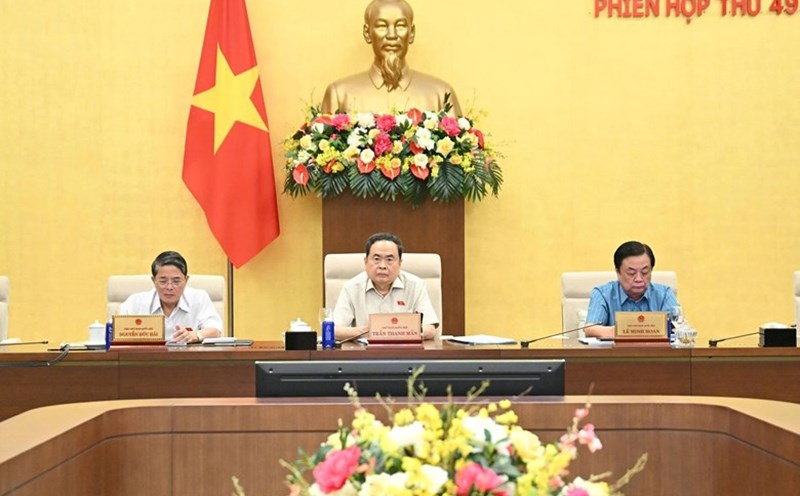 Today, the National Assembly Standing Committee gave its opinion on the draft Law on Protection of State Secrets (amended). Photo: Quochoi.vn