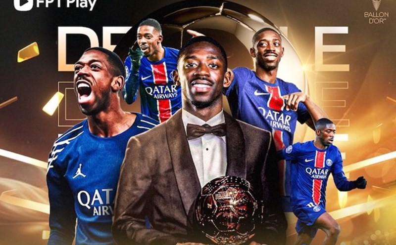 Ousmane Dembele became the reigning Ballon d'Or winner. Photo: FPT Play