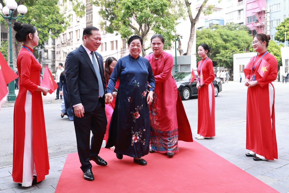 Dai bieu den du Dai hoi Dang bo MTTQ, cac doan the Trung uong lan thu I, nhiem ky 2025-2030.Anh: Hai Nguyen