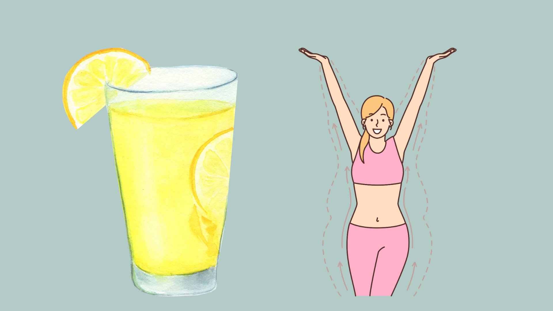 Drinking warm unsweetened lemon water in the morning on an empty stomach helps lose weight effectively. Graphic photo: Huong Giang