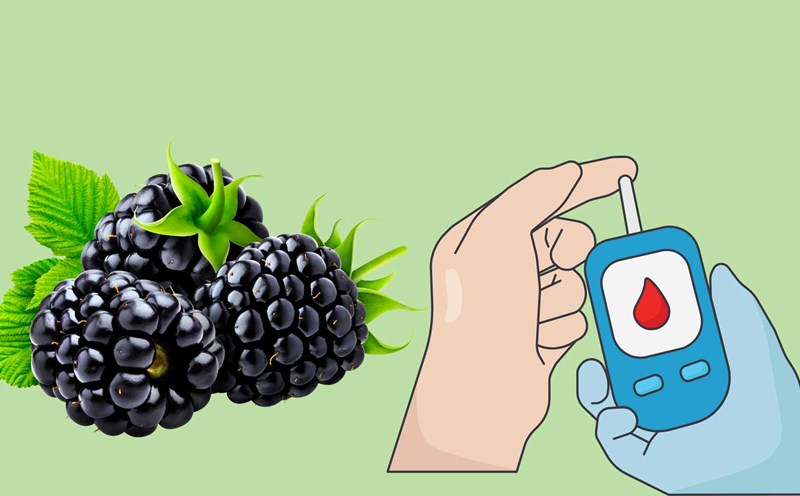 Black raspberries have the effect of naturally supporting blood sugar control. Graphic photo: Hoang Loc
