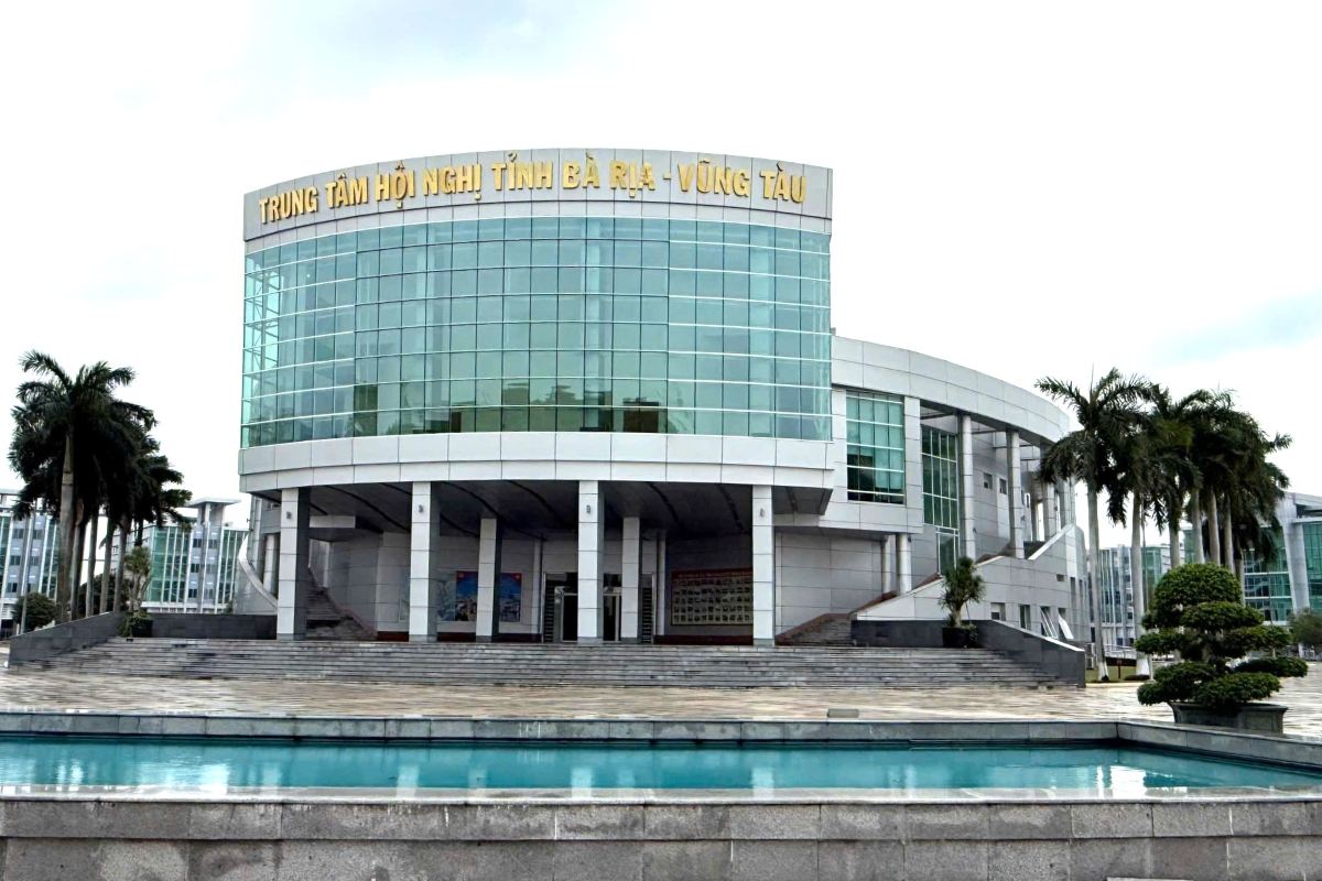Tru so Trung tam hoi nghi trong cum Trung tam hanh chinh - chinh tri tinh ba Ria - Vung Tau truoc day. Anh: Thanh An