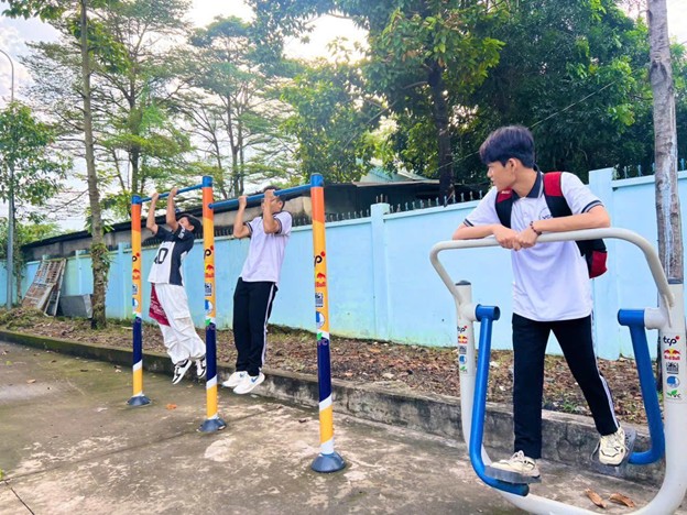 Muc tieu cua du an nham khuyen khich thanh nien ren luyen suc khoe. Anh: TCP Viet Nam