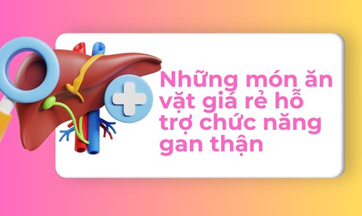 Đậu phộng rang là món ăn rẻ tiền, hỗ trợ chức năng gan hiệu quả. Ảnh đồ họa: Hương Sơn