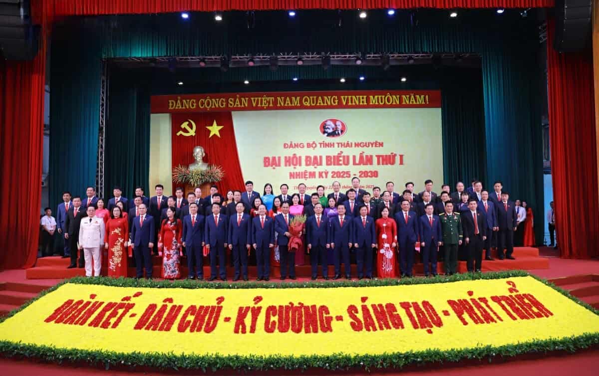 BCH Dang bo tinh Thai Nguyen nhiem ky 2025 - 2030. Anh: Dang Vu