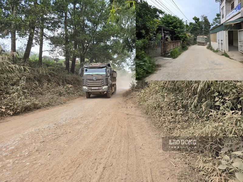 Bui bam tu cac hoat dong van tai, xay dung phat sinh luong lon bui bam, dat nui. Anh: Tan Van