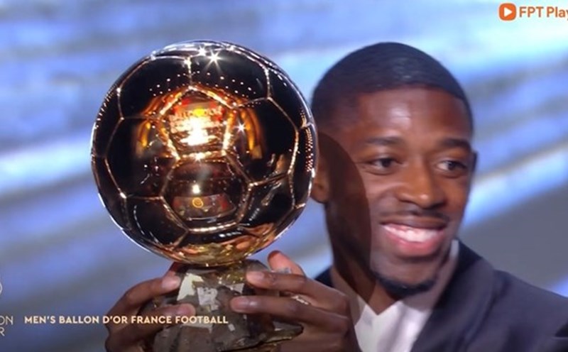 Ousmane Dembele became the reigning Ballon d'Or winner. Photo: FPT Play