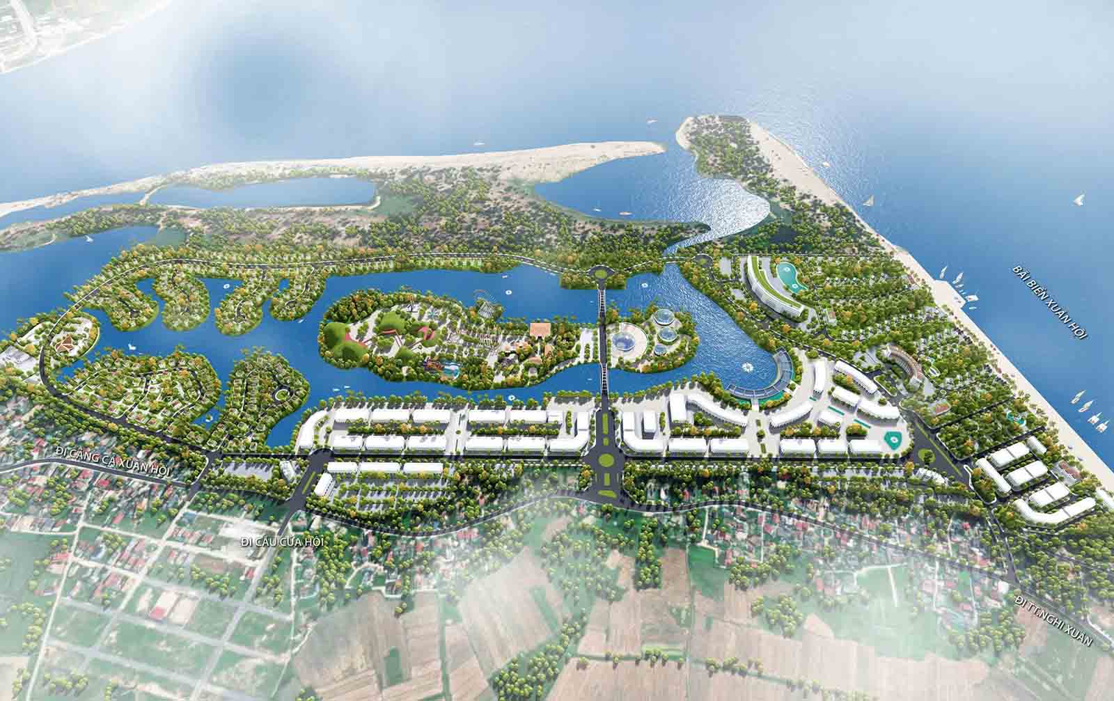 Vista de la zona turistica ecologica del mar de Xuan Hoi. Foto: Tran Tuan.