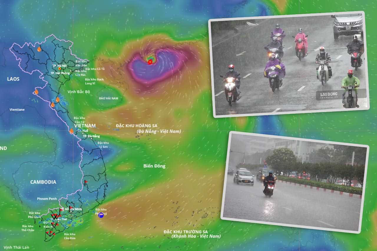Storm No. 9 Ragasa is still very strong with gusts of level 17, forecast intensity when making landfall