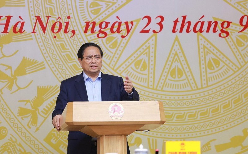 Prime Minister Pham Minh Chinh chaired a meeting of the National Steering Committee on combating illegal, unreported and unregulated fishing. Photo: VNA