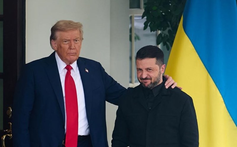 US President Donald Trump and Ukrainian President Volodymyr Zelensky at the White House on August 18, 2025. Photo: Xinhua