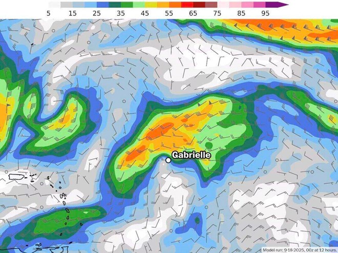 Hurricane Gabrielle. Photo: European Centre for Medium-Range Weather Forecasts (ECMWF)