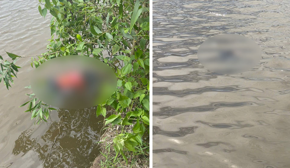 People in Tay Ninh went to spread fish nets in the excavator and discovered a female body, the police checked and discovered another male body. Photo: Provided by the police
