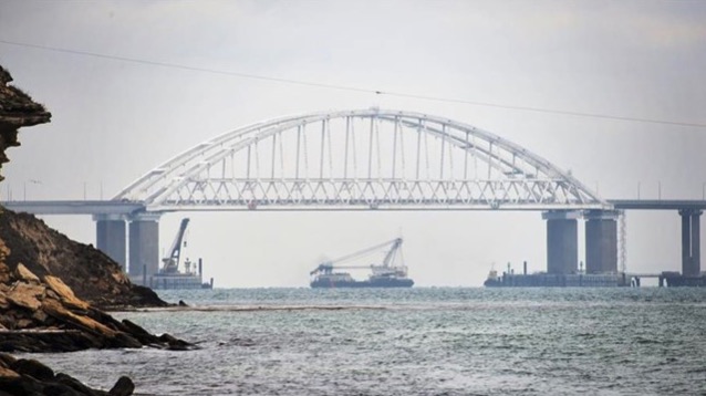Crimea Bridge connects Russia to the Crimean Peninsula via the Kerch Strait. Photo: Xinhua