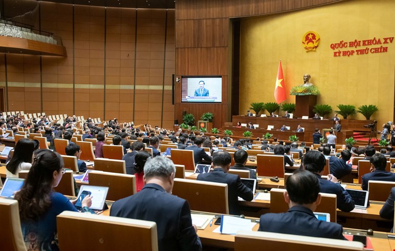 National Assembly deputies at the 9th Session of the 15th National Assembly. Photo: Quochoi.vn