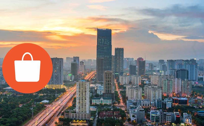 In 2025, Hanoi City aims to form a common booth on Shopee. Photo: Canva