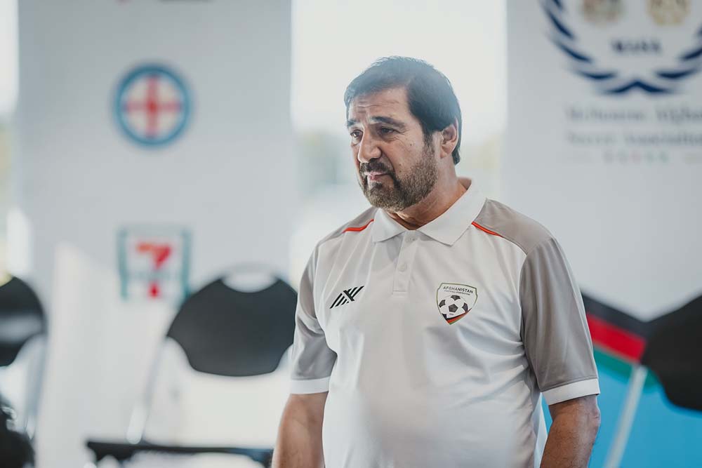 El presidente de la Federacion de Futbol de Afganistan Mohammad Yousef Kargar acusado de recibir sobornos. Foto: Federacion de Futbol de Afganistan