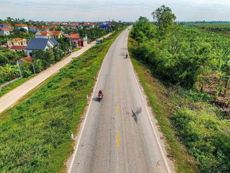 Tuyen duong ket noi di san ven song Hong (tinh Hung Yen) da chinh thuc duoc khoi cong. Anh: Ngoc Dep
