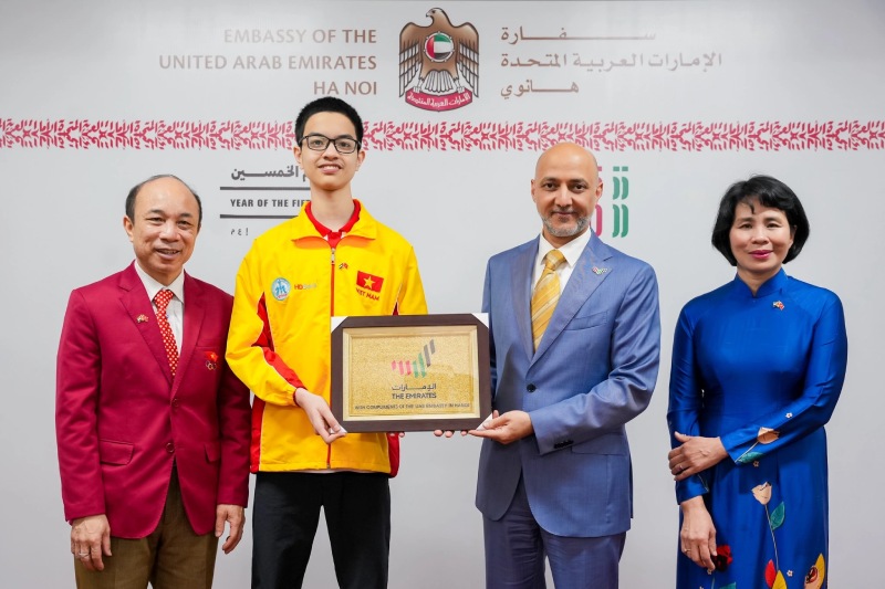 Peng Gia Huy attended the 2025 Chess World Cup for the first time. Photo: Vietnam Chess Federation