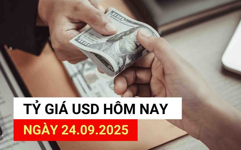 USD exchange rate today, September 24, 2025.