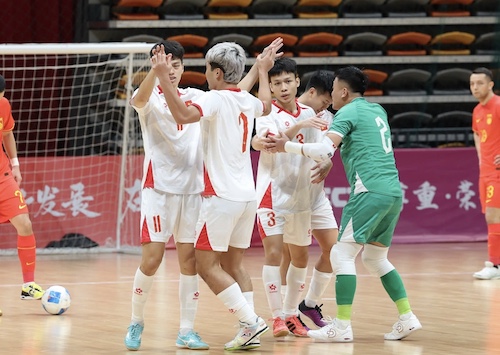 The Vietnam futsal team will meet Lebanon in the final round of the 2026 Asian group stage. Photo: VFF
