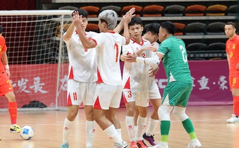 The Vietnam futsal team will meet Lebanon in the final round of the 2026 Asian group stage. Photo: VFF