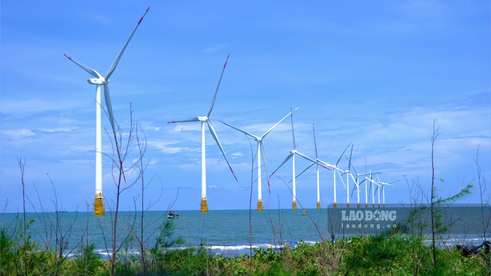 The Mekong Delta has a long coastline, stable winds, and is favorable for the development of large-scale wind power projects. Photo: Phong Linh
