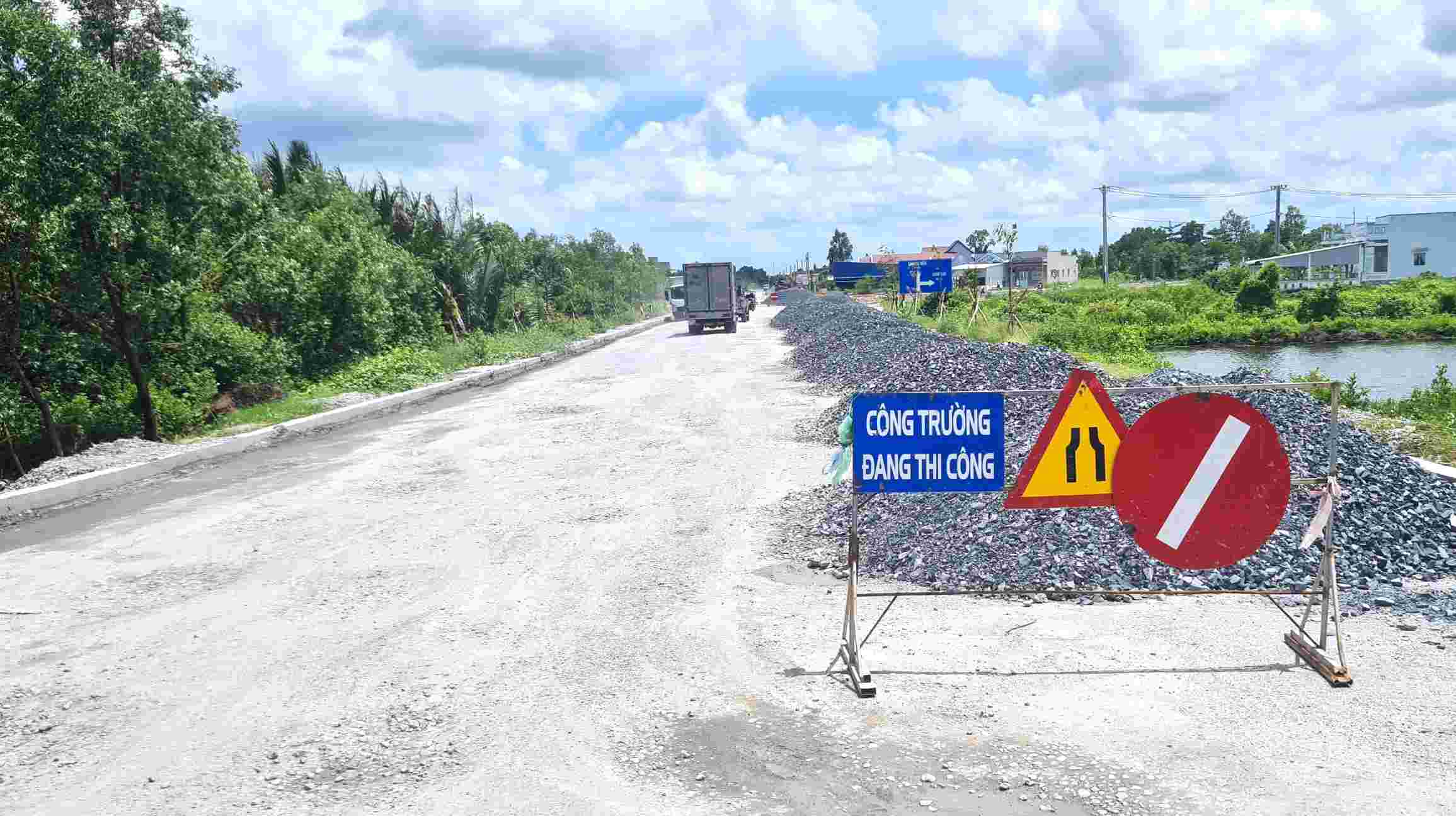Du an duong dan cau Tran Van Som, Ca Mau dang duoc khan truong thi cong. Anh: Nhat Ho