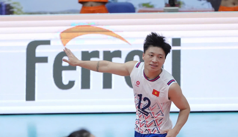 バレーボール選手Dang Thi Hong。写真:VFV