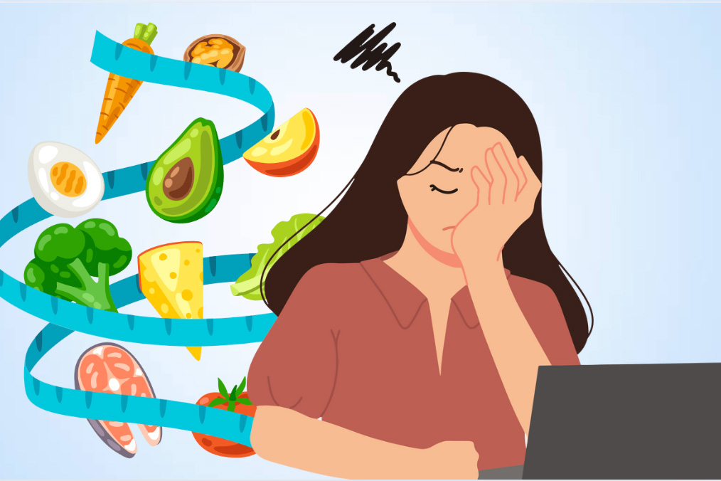 Ảnh hưởng của chế độ ăn đến mức năng lượng của bạn. Đồ họa: Thiện Nhân