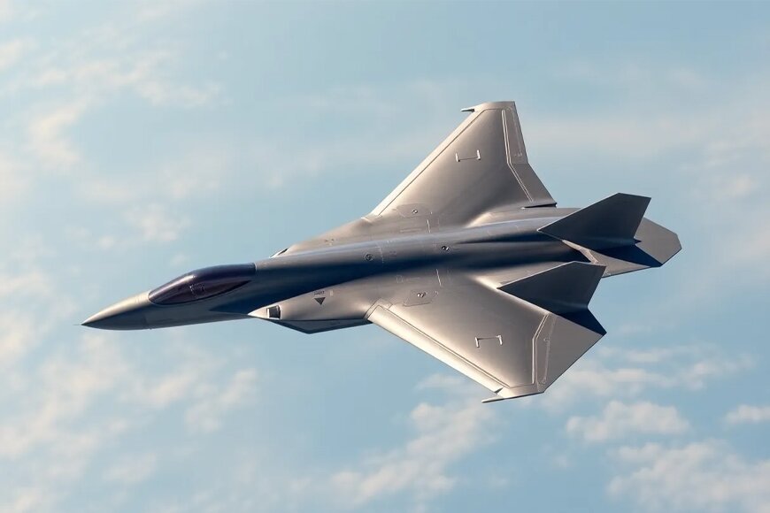 Image simulating the US 6th generation F-47 fighter. Photo: US Air Force