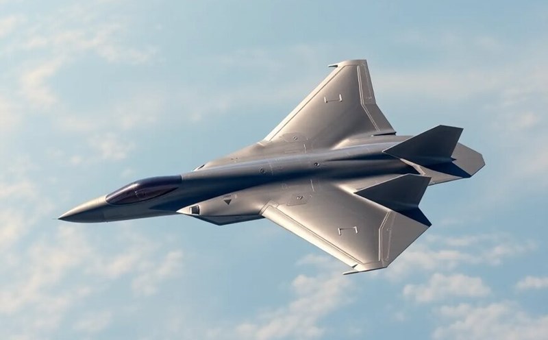 Image simulating the US 6th generation F-47 fighter. Photo: US Air Force