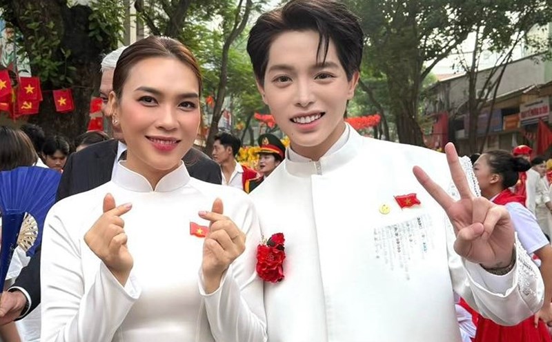 Singer My Tam and Duc Phuc. Photo: Character provided