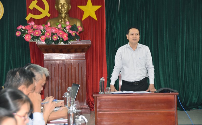 Chairman of the Gia Lai Provincial Federation of Labor Ha Duy Trung requested the affiliated Trade Unions to urgently establish subcommittees to serve the congress. Photo: Hoai Phuong