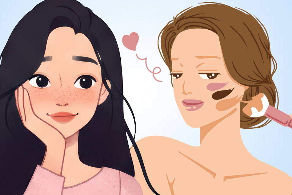 L'impact du fond de teint sur le processus de vieillissement de la peau. Graphique : Thien Nhan