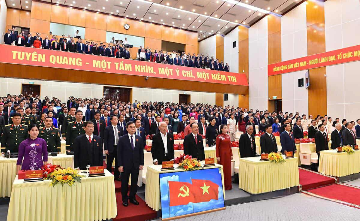 Tuyen Quang Provincial Party Congress for the 2025 - 2030 term. Photo: PV.
