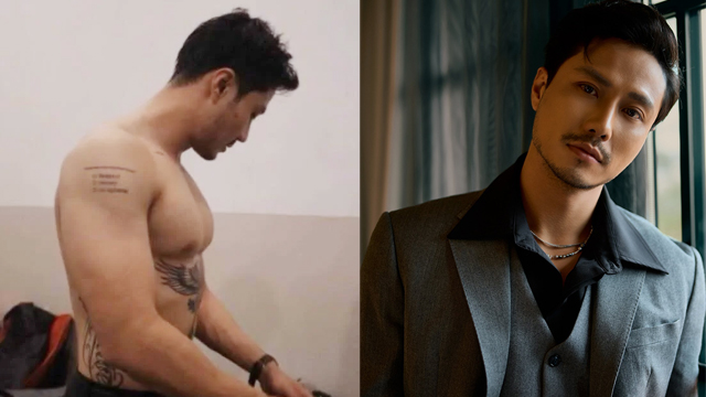 Thanh Son from "The War in the Air" shows his toned muscles. Photo: Character provided